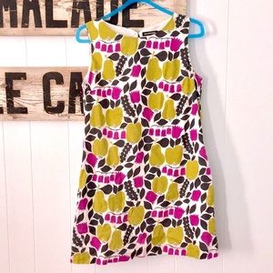 Marimekko Meloni Sleeveless Cotton Pear Dress 40